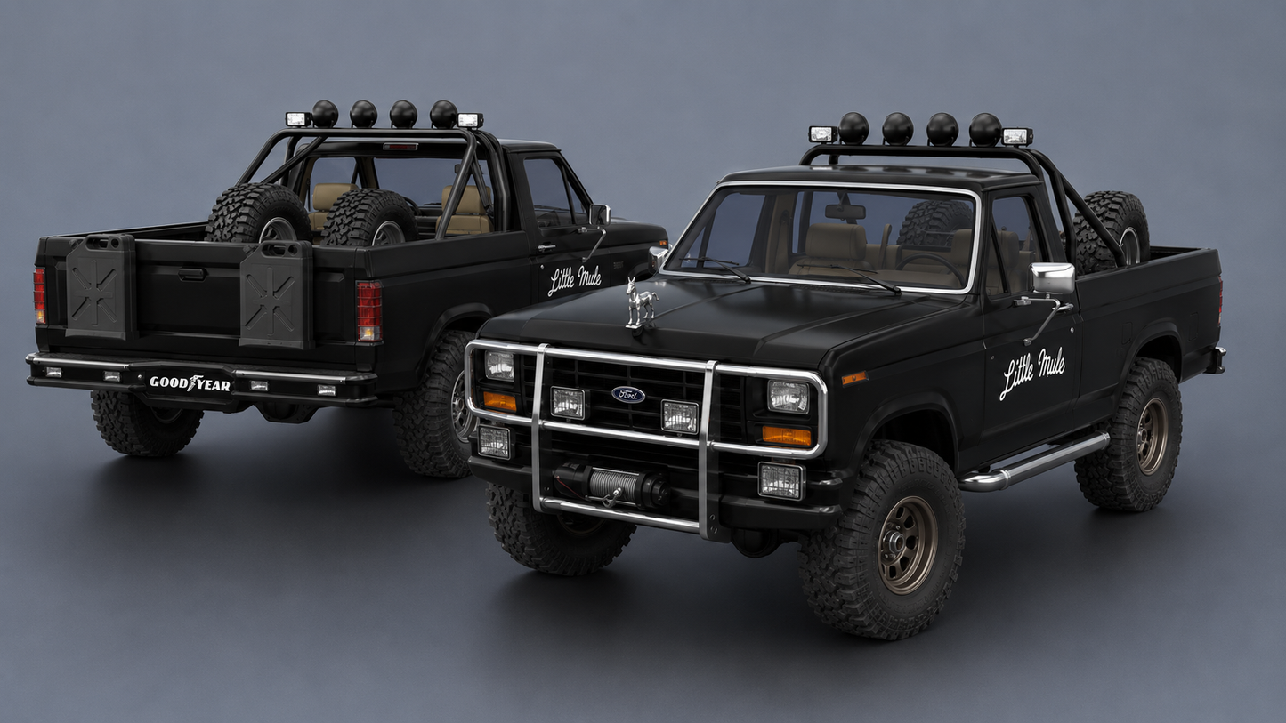 1:18 1982 Ford Bronco "Little Mule Pepe"  Romancing Stone Resin Model Kit