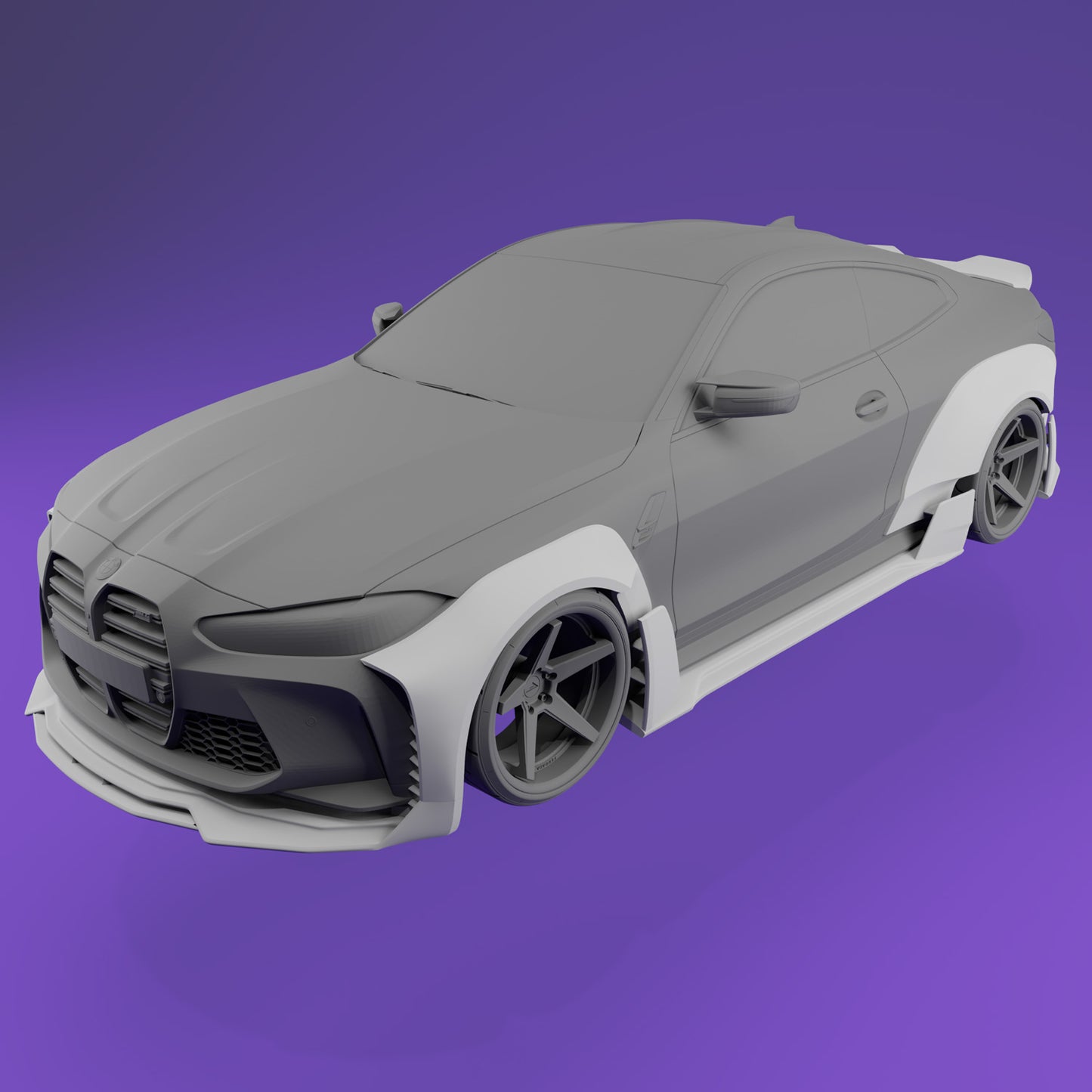 1:18 BMW M4 G82 Widebody Kit Transkit