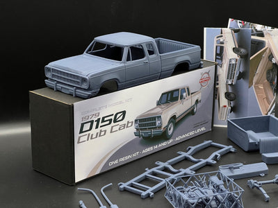 1:25 1979 Dodge D150 Club Cab Pickup Truck Model Kit