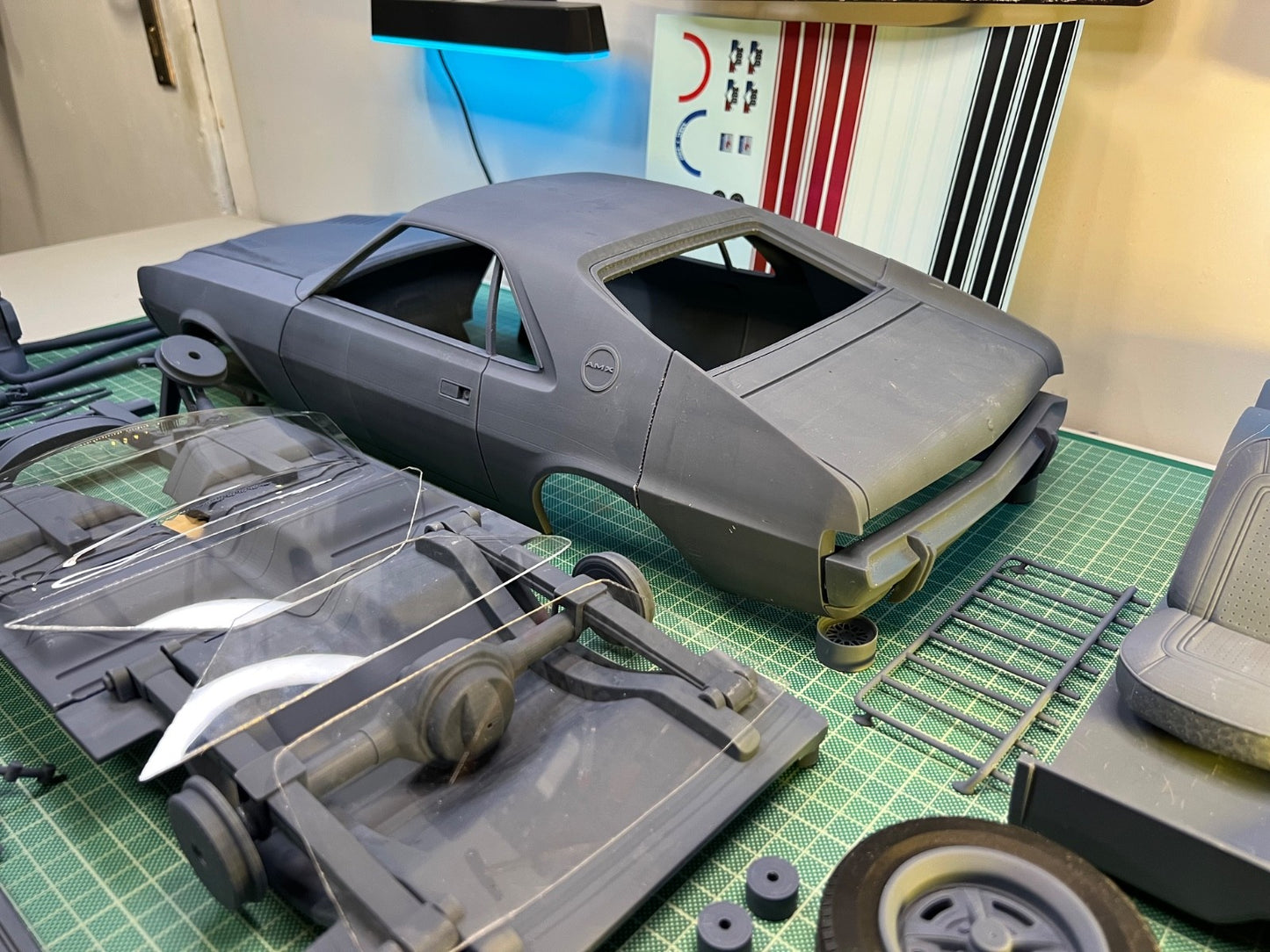 1:8 Scale 1968 AMC AMX Resin Model Kit