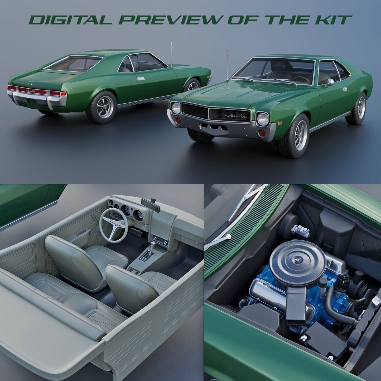 1/25 1968 AMC Javelin Premium Modellbausatz